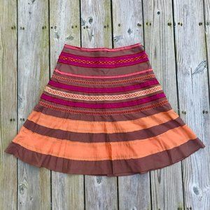 Fiesta Embroidered Fit+Flare Skirt